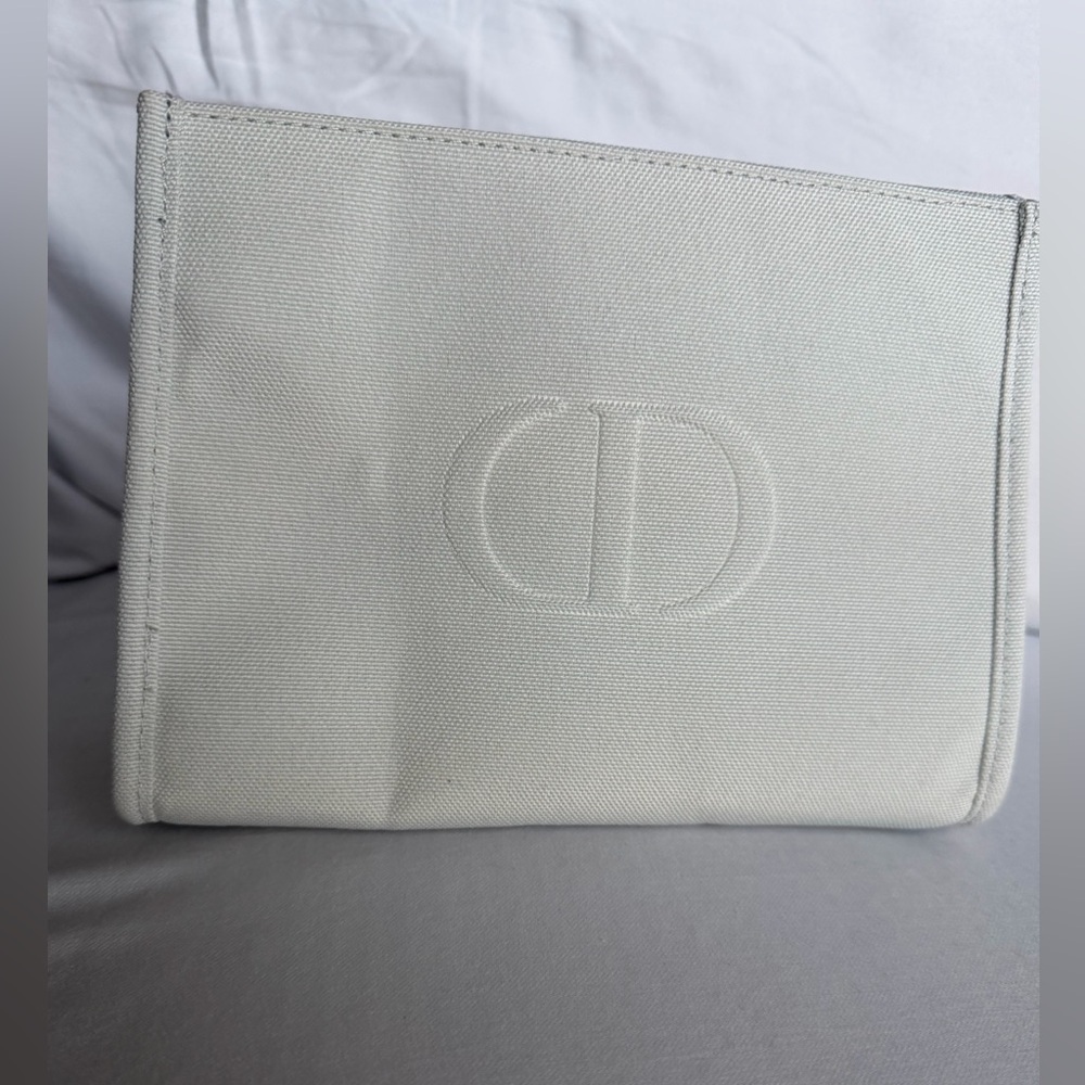 Dior Cream Canvas Cosmetic Bag